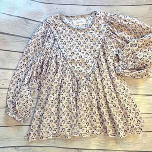 THE GREAT. gathered blouse size 1